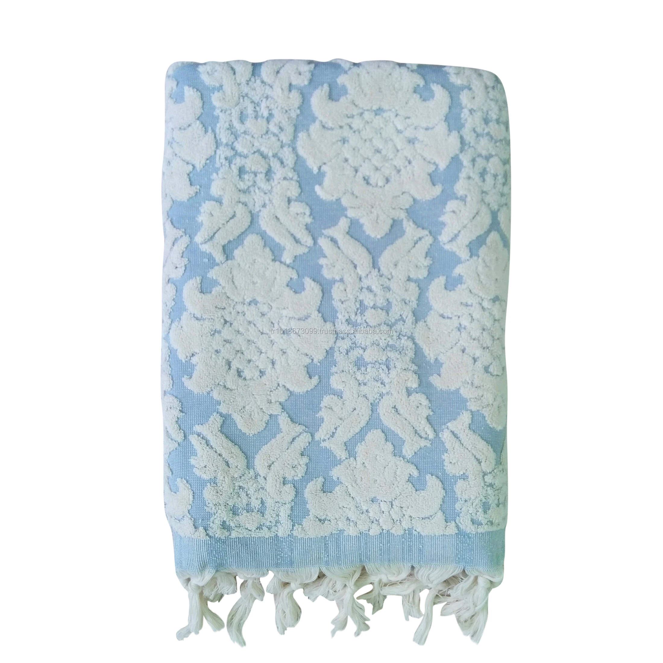 Damask Design Jacquard High Quality Turkish Towel,Luxurious Heavy And ...