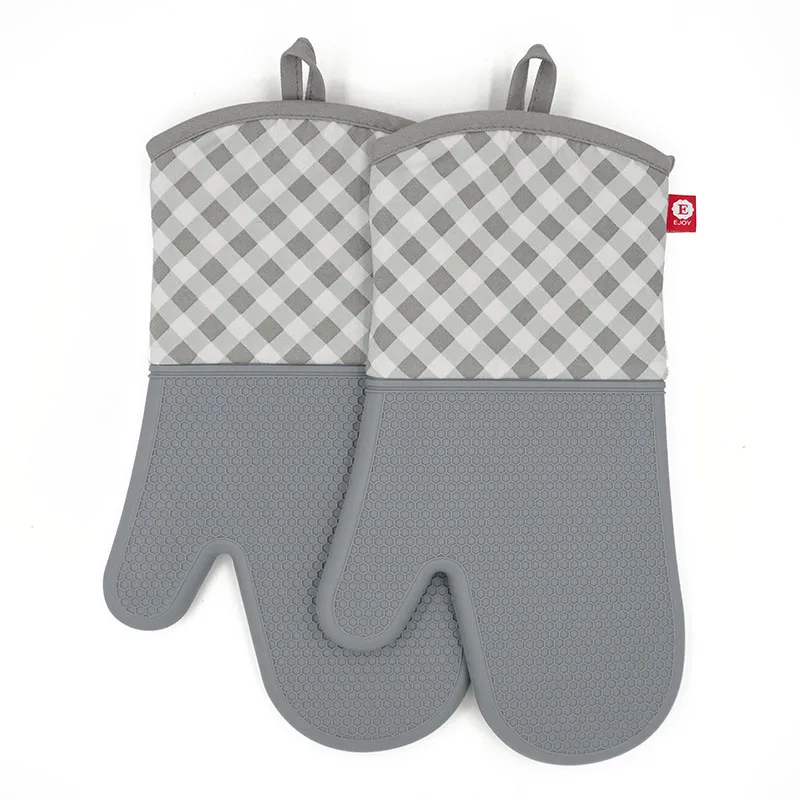 

Professional Silicone Oven Mitt Oven Mitts Heat Resistant Pot Holders Flexible Oven Gloves, Red,pantone color