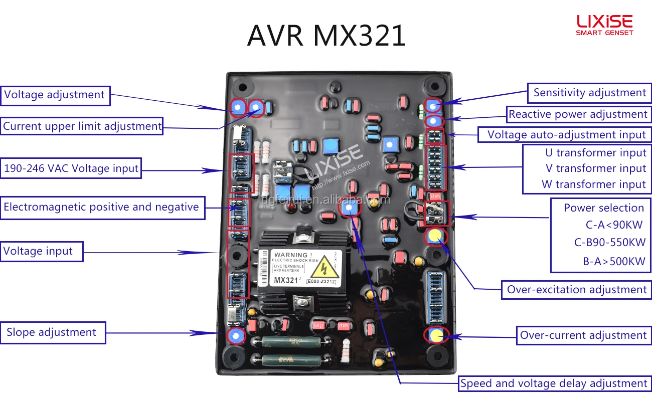 Mx321 Avr Automatic Voltage Regulator Circuit Diagram