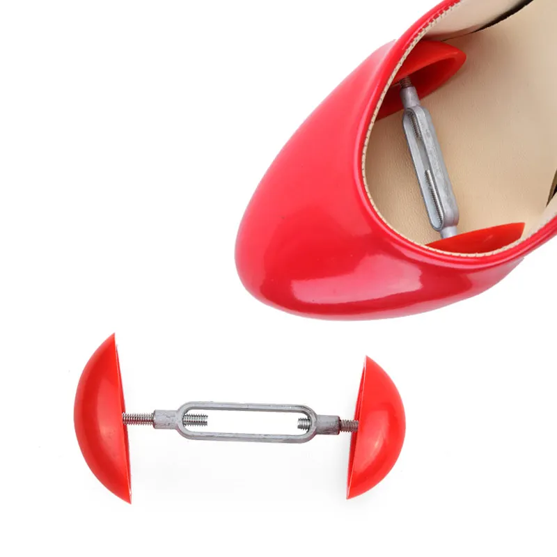 

Adjustable Plastic Mini Shoe Trees Shoe Stretcher High Heels Boots Stays Shaper Stereotypes Stretchers Expander Shoe Widener, Red, rose pink