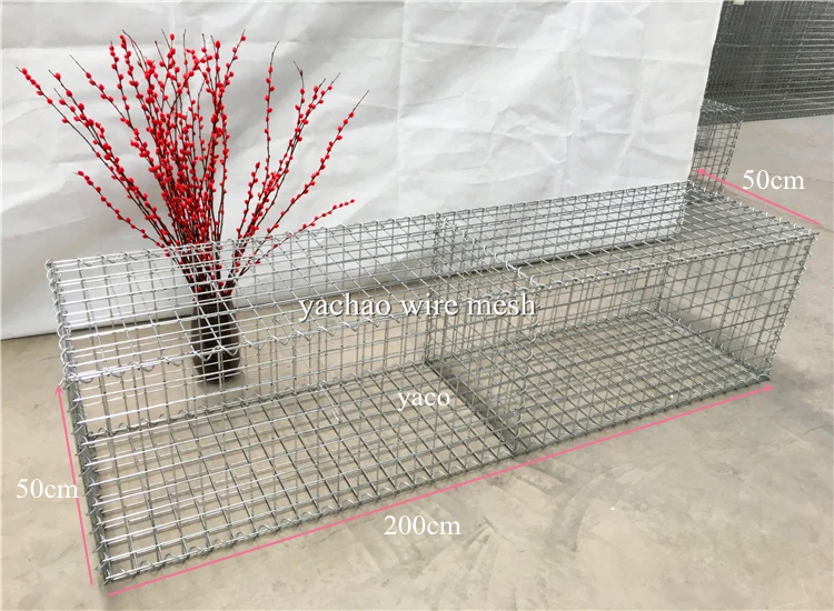 Gabion Basket 200x100x50 Wire Mesh 50x100mm Welded Gaw Gabion Box ...