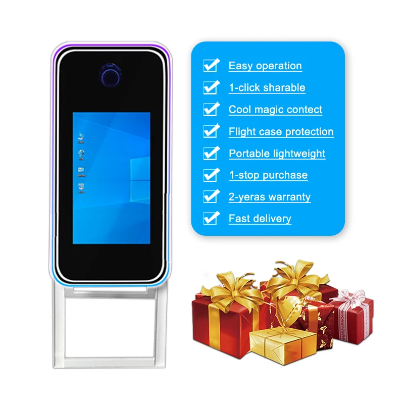 

40 inch Magic Booth Touch Screen Me Interactive Mini Camera For Events Photo Booth Mirror
