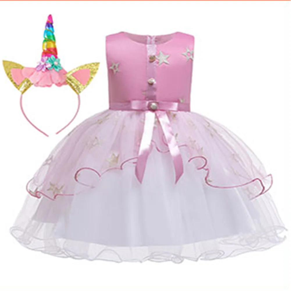 

Child puffy summer dresses little girls fashionable kids wedding gown for girl bridesmaid dress 6 years old