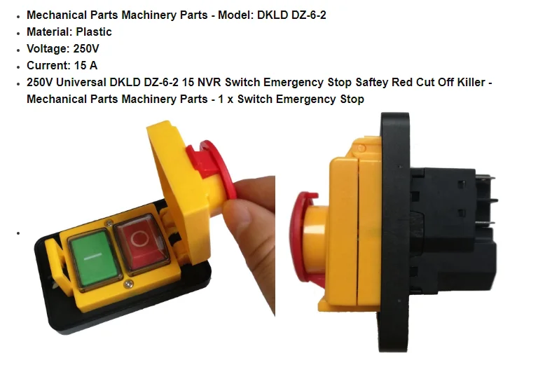 250V Universal DKLD DZ-6-2 15 NVR Switch - Safety & Efficiency