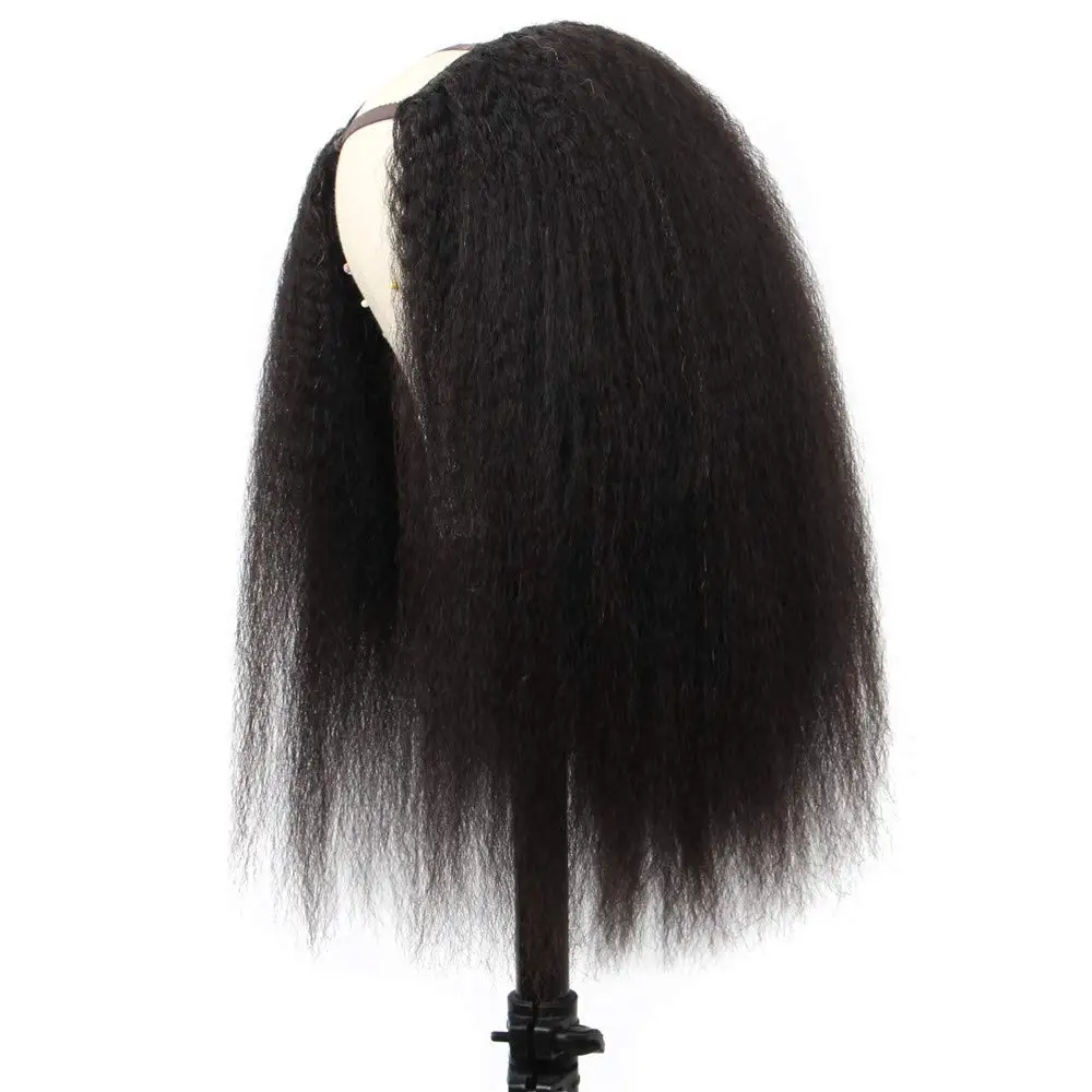 

U Part Wig Human Hair Wigs for Black Women Kinky Straight Human Hair Wigs 100% Brazilian Full Head U-part Hair Extension