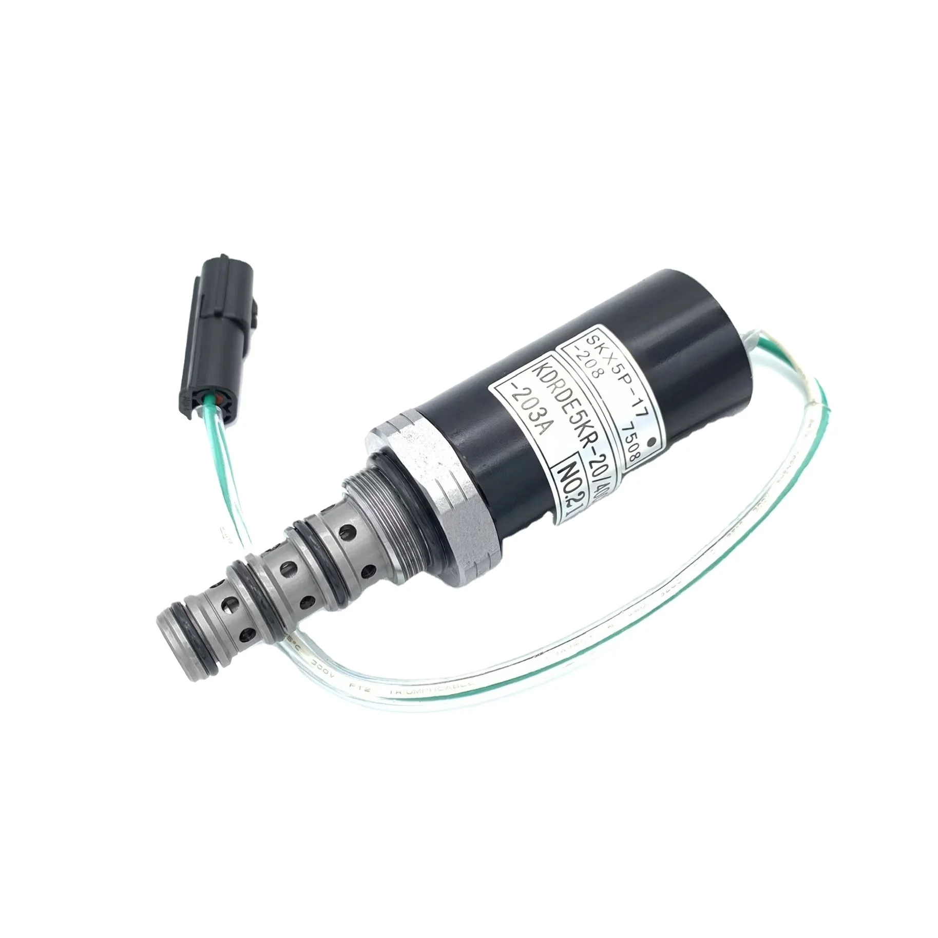 GLPARTS KDRDE5KR-20/40C07-203A  SK200-6E SK230-6E Hydraulic Solenoid Valve SKX5P-17-208