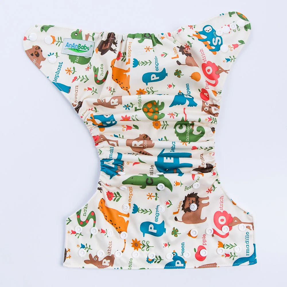 

AnAnbaby Customized Ecological Waterproof Washable Cloth Diapers, Colorful
