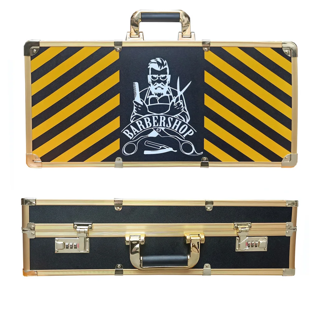 Custom Professional Gold Barber Scissors Tool Instrument Carrying