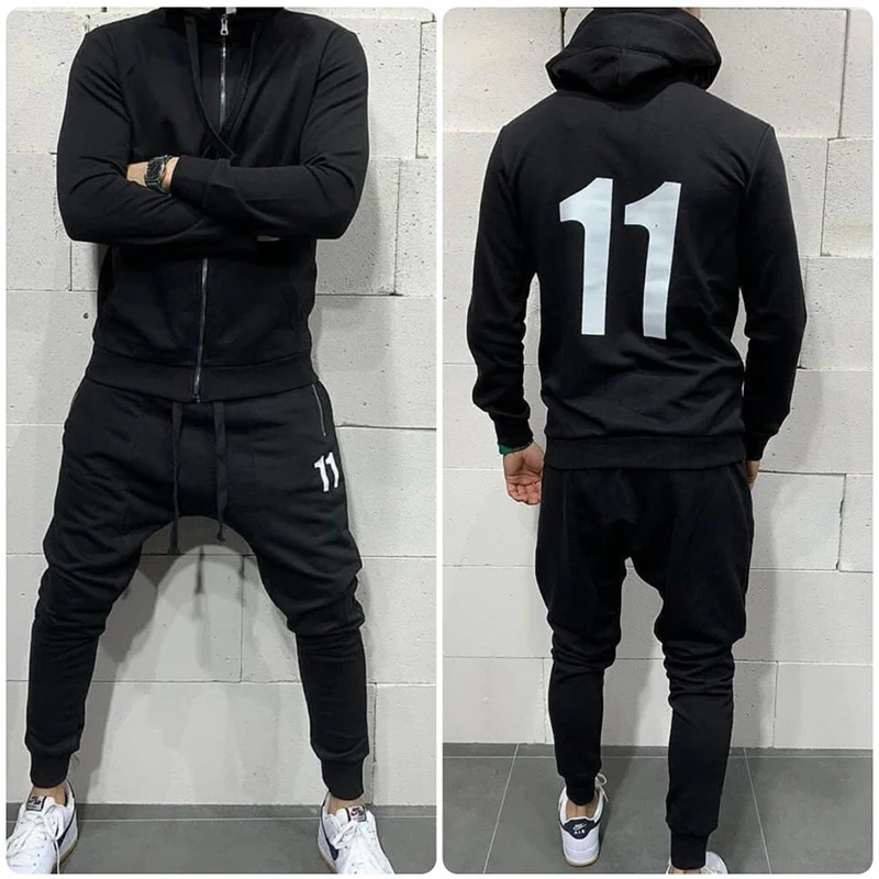 

High Quality Fleece Sportswear Custom Men Jogging Suit Sweatsuit Tracksuit