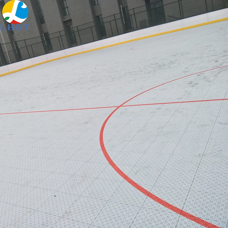 

hockey sport court anti-uv interlocking plastic floor hockey tiles portable roller skating flooring