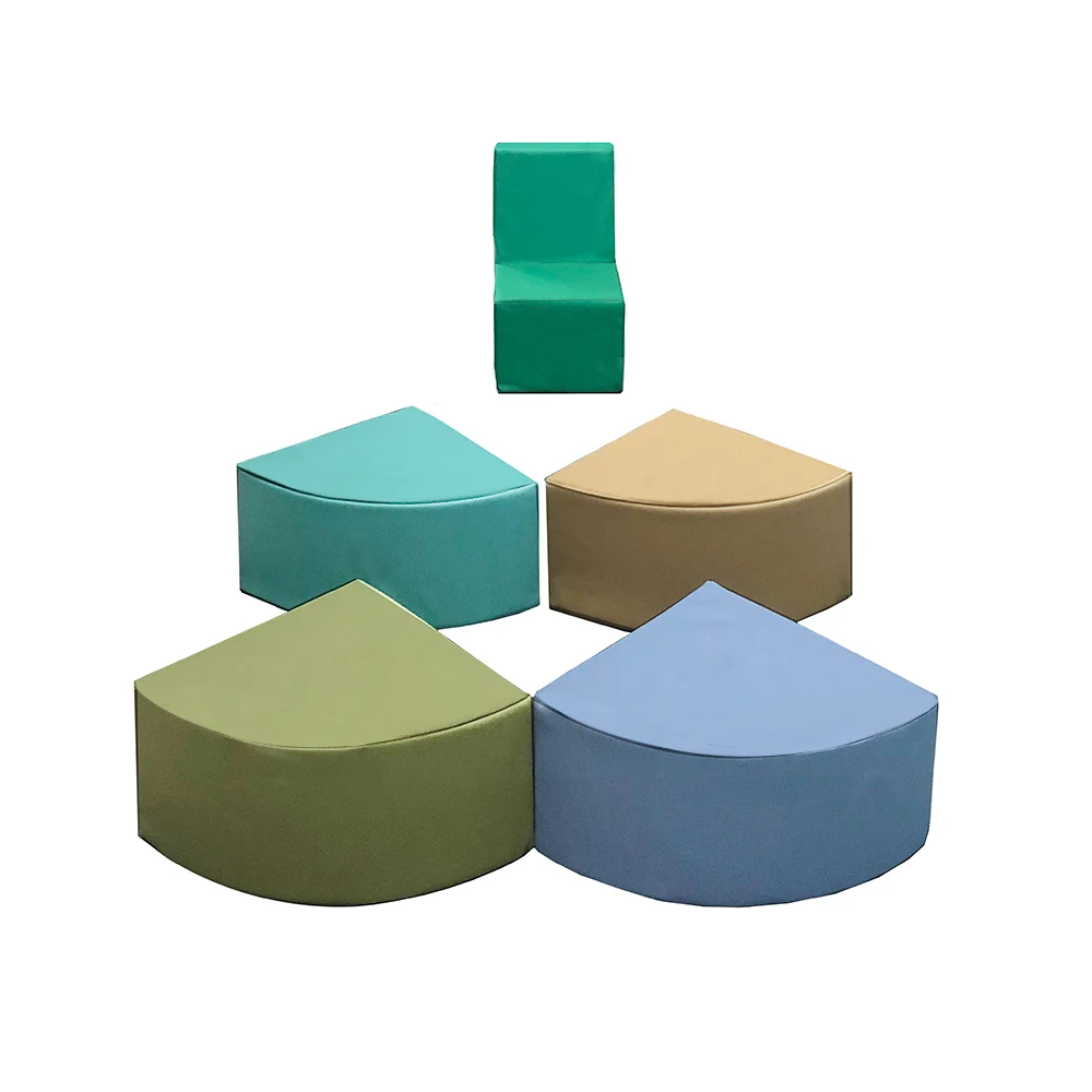 

Soft Play Chair Kids Soft Playground Foam Round Play Chair indoor Baby Play Mat, Red, green, yellow, walnut or customized