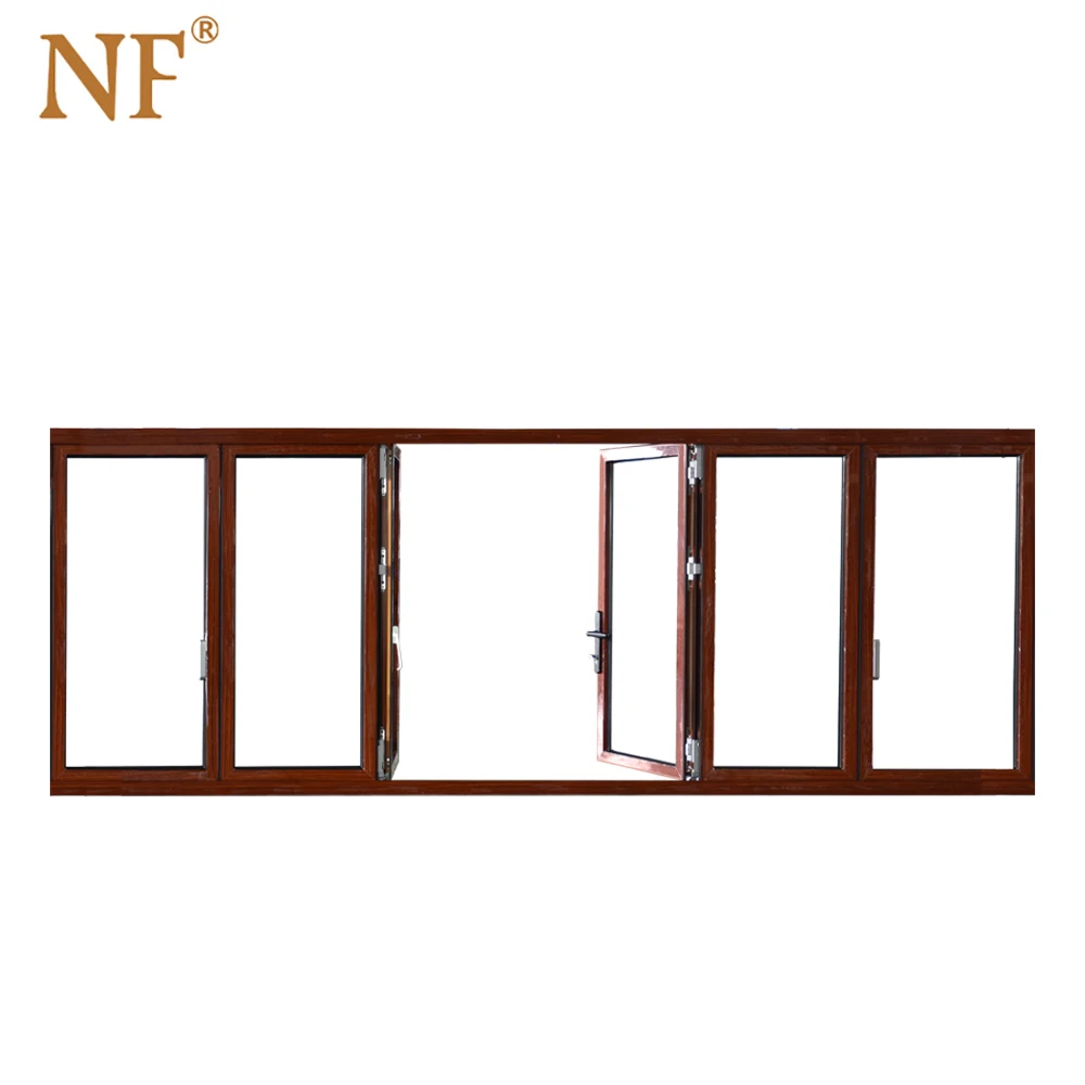 
Bifold accordion folding windows 