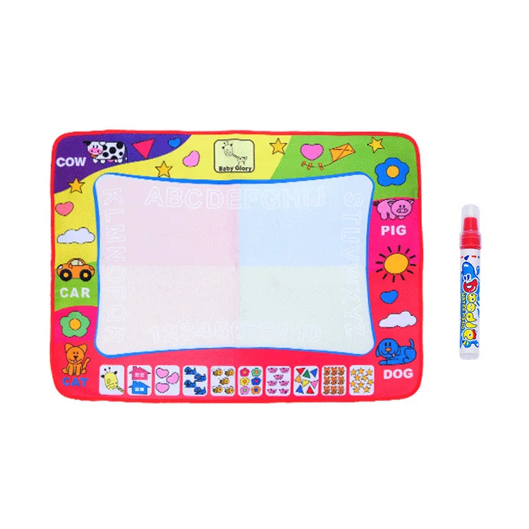 Doodle Mat For Kids,4 Color Colorful Water Drawing Toys Painting Play Mat Doodle Mat 80cmx60cm