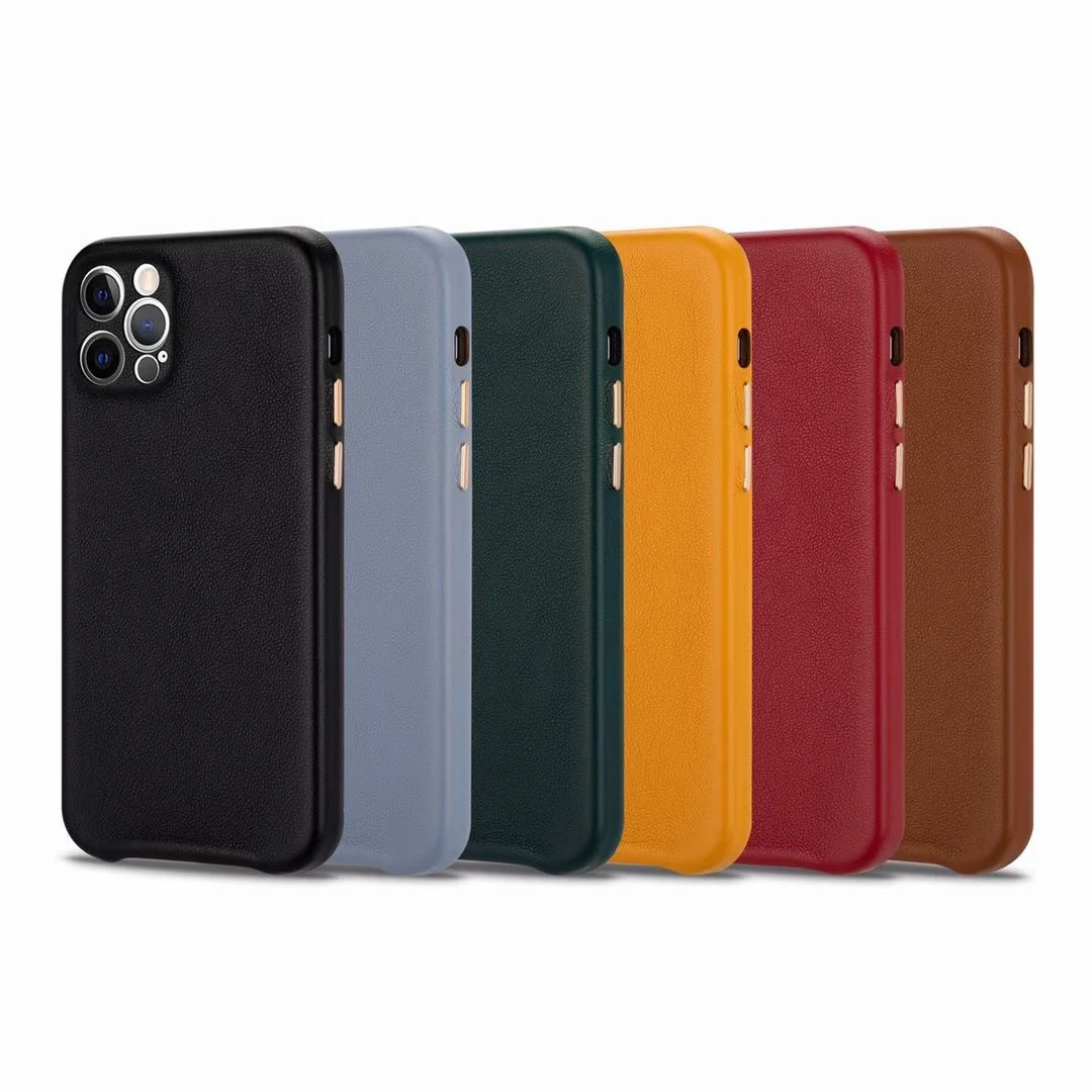 

Business Cover For iPhone Leather Case Customized logo Offical Leather Phone Case Cover For iPhone 12 Leather Case, 6 colors