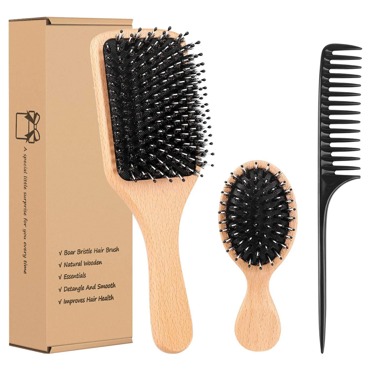 

Hot sale woman hair brushes logo for detangling wooden hair detangling brush, Any colors as per request