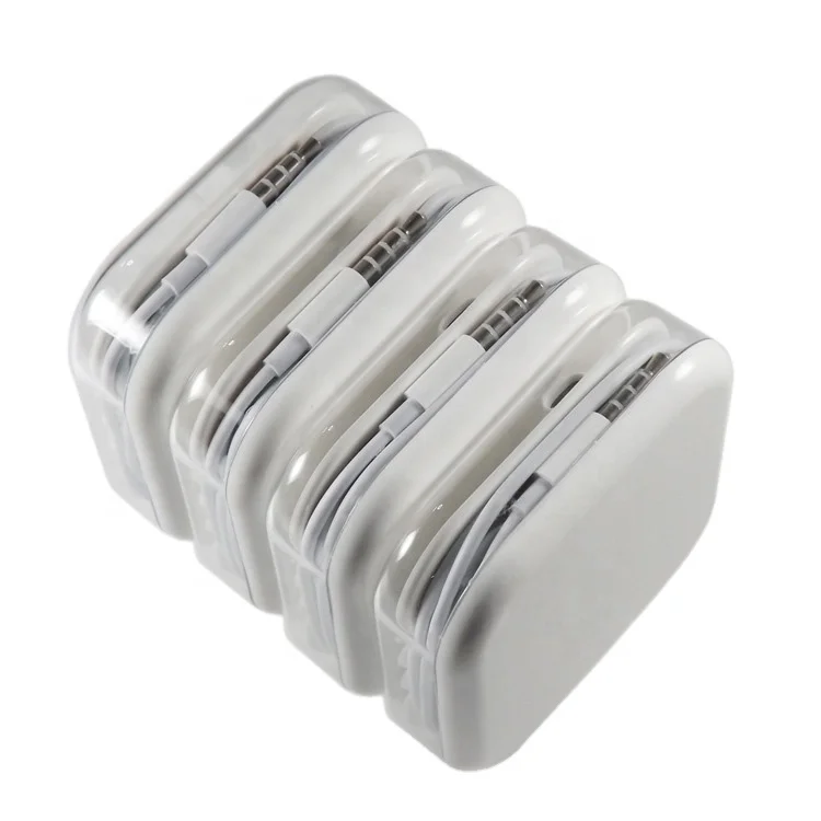 

factory price high quality 3.5mm earphones for apple Wired Hybrid Stereo earbuds Headset headphone earphone for iphone 456S plus, White