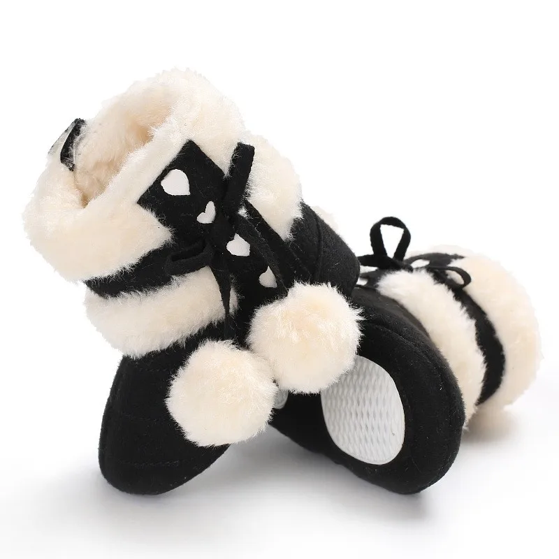 Wholesale Newborn Toddler Pom Pom Winter Faux Fur Baby Girl Boots Buy Baby Girl Boots,Pom Pom