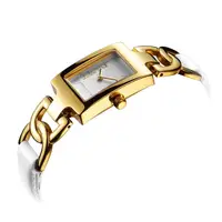 

2019 Factory Custom Cheap Ladies Gold Plated Wrist Watch Women Leather Watch
