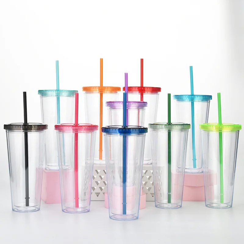 

BPA Free Double Wall Plastic Clear 22 Oz Double Wall Acrylic Tumbler 22 oz Tumbler, Any pantone no.