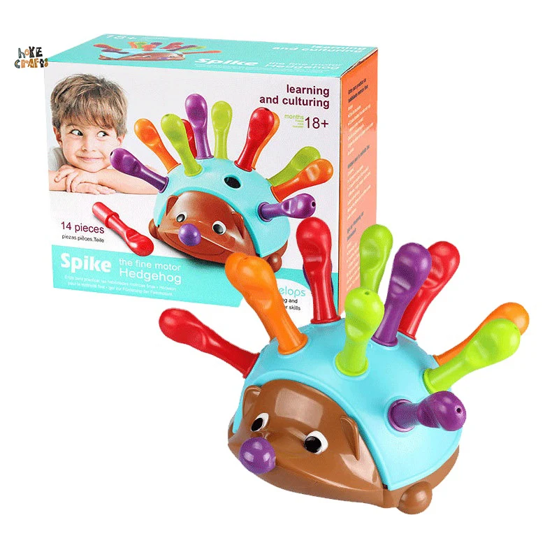 

hedgehog animal mathematical toys kids color sorting game plastic counting toy