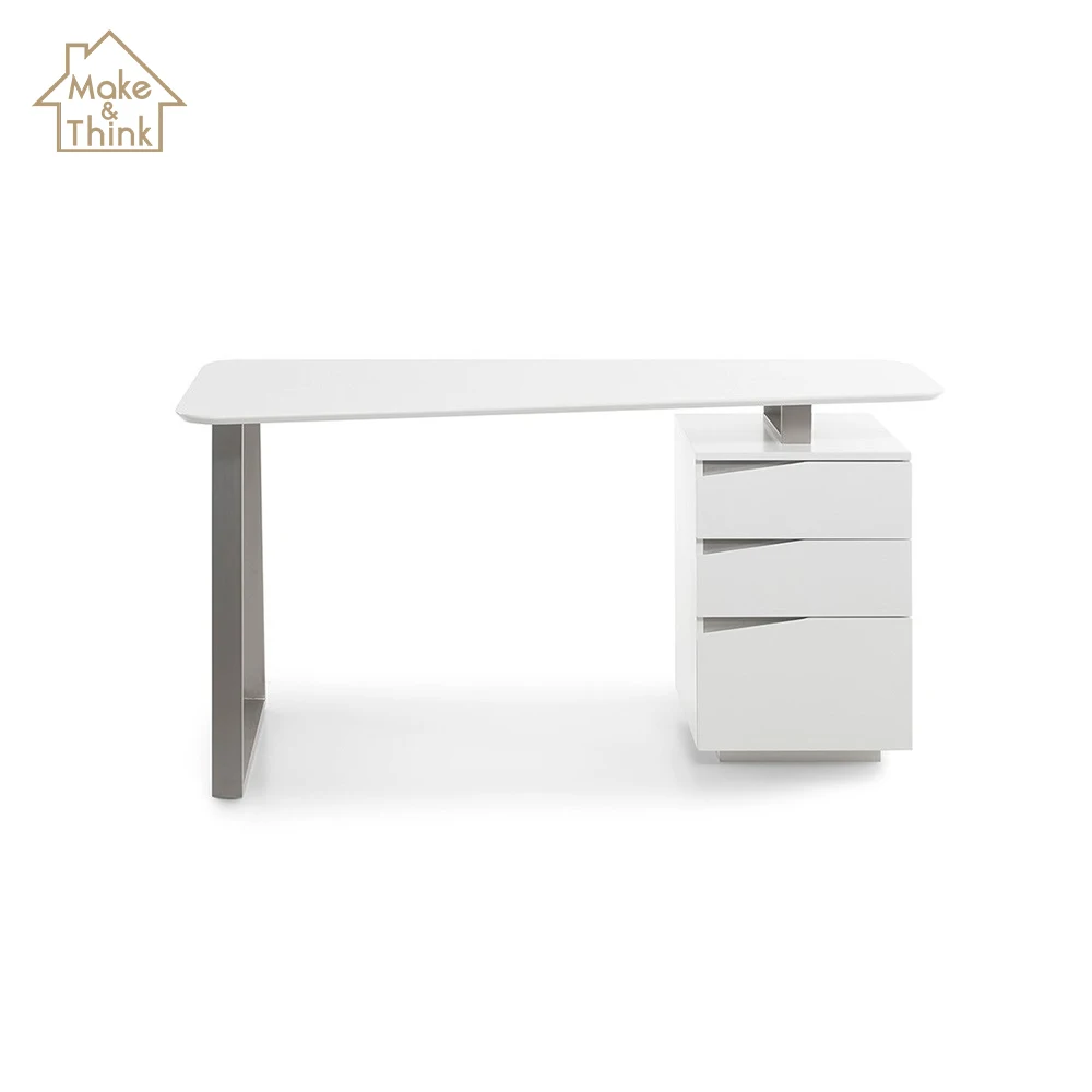 
Wooden metal frame computer office desk table modern furniture 