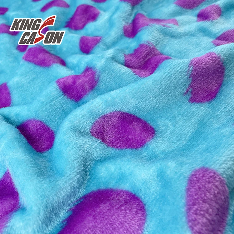 

KINGCASON Wholesale Manufacturer Hot Silver Polyester High Quality Eco-friendly Flannel Fleece Fabric Sample For Coats