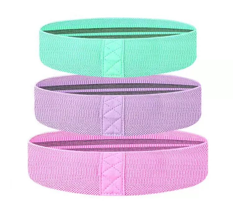 

wholesale High Elasric Fabric Yoga Gym Exercise Fitness Hip bands Resistance Bands