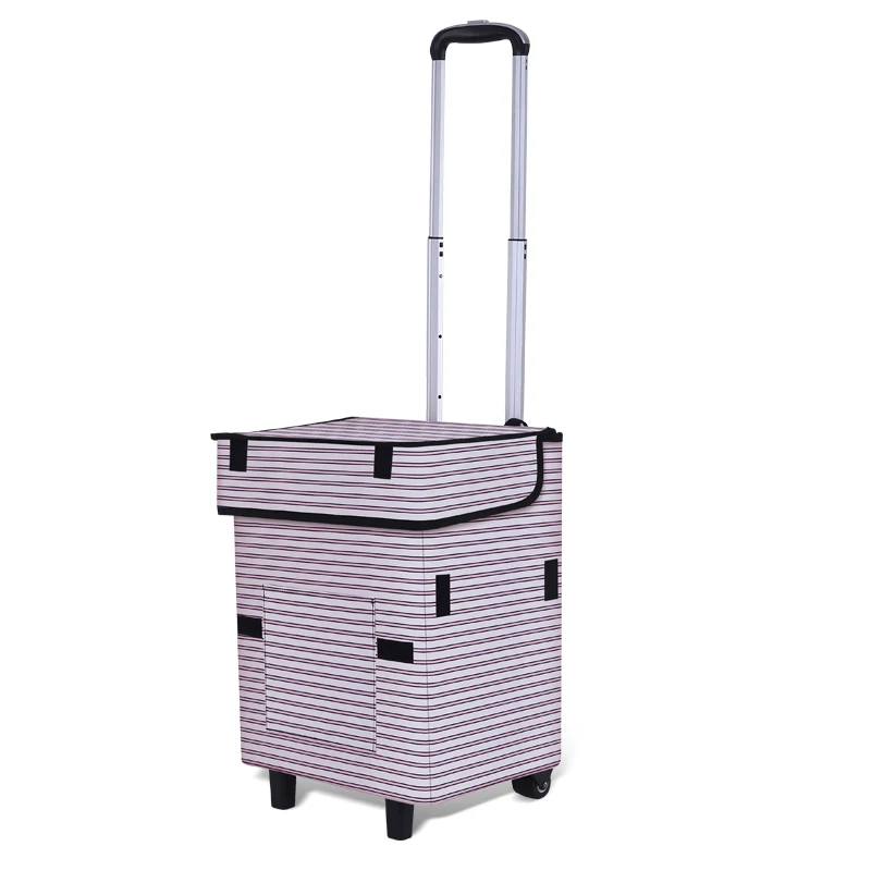 

Plastic luggage Bags With Telescopic Handle Multifunctional Luggage Cart grocery Shopping Trolleys Foldable And Light Hand Cart, Cusromize