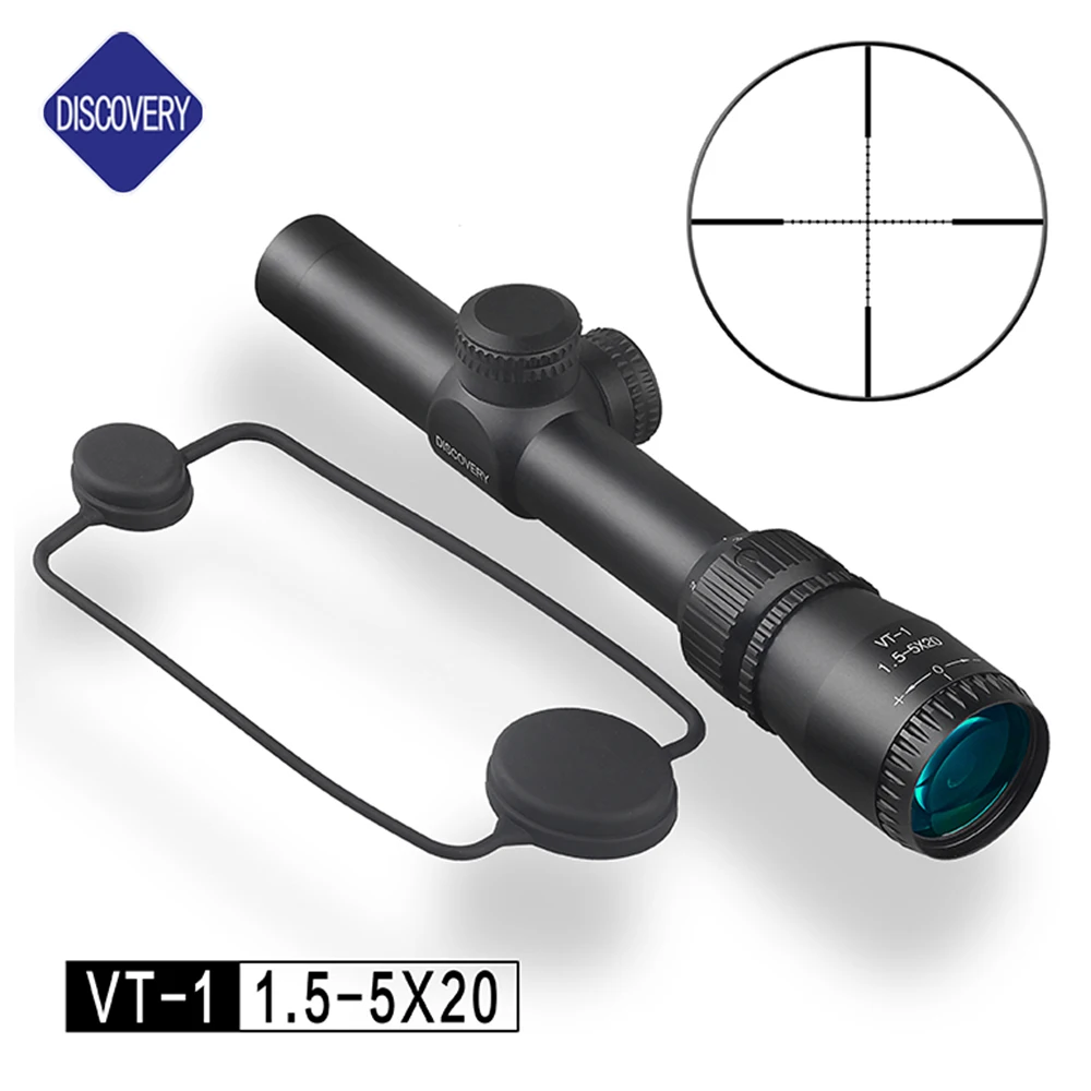 

Discovery VT-1 1.5-5X20 Second Focal Plane Low Magnification Riflescope for hunting
