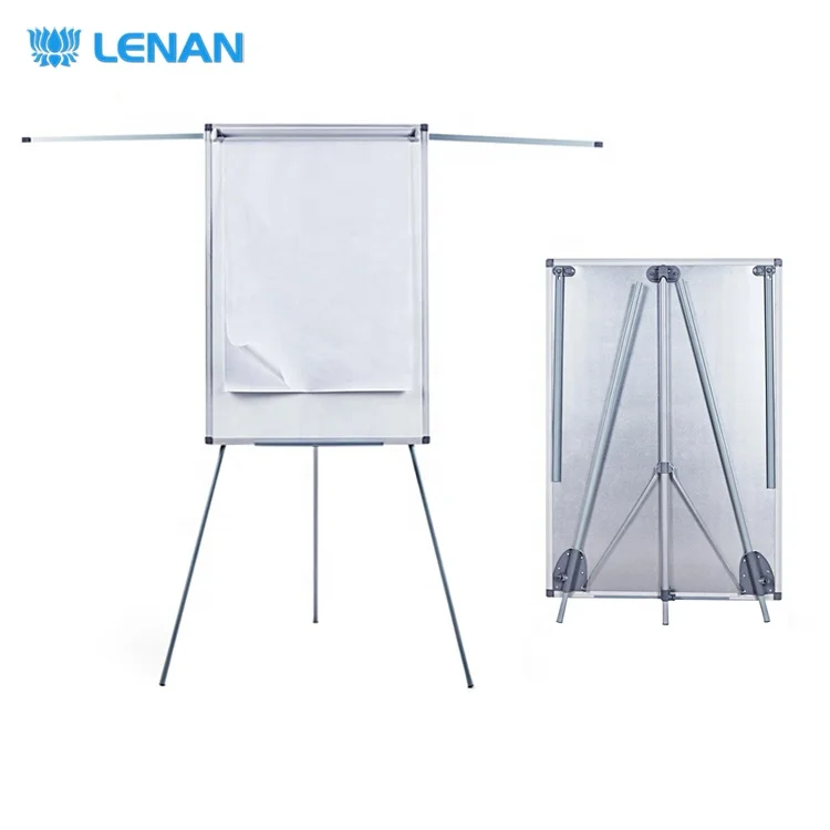 
Office school supplies dry erase magnetic foldable white board flipchart board mobile tripod flip chart stand 