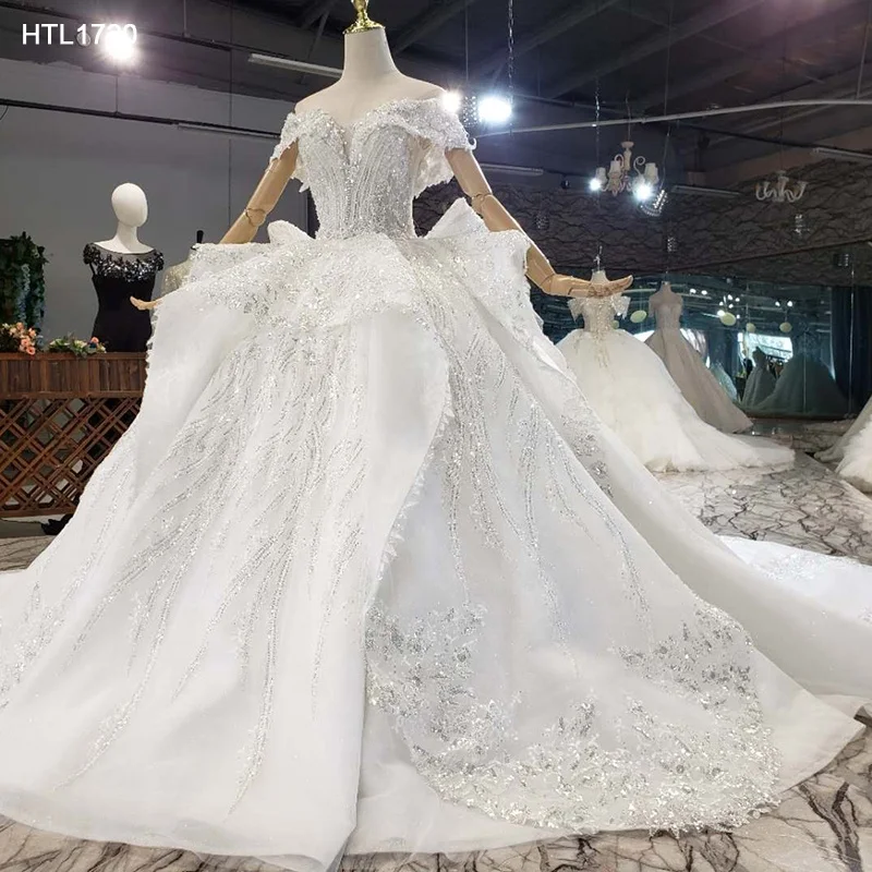 

Jancember HTL1720 2020 Wedding Dress Bridal Gown Short Puff Sleeve Party Dresses For Wedding