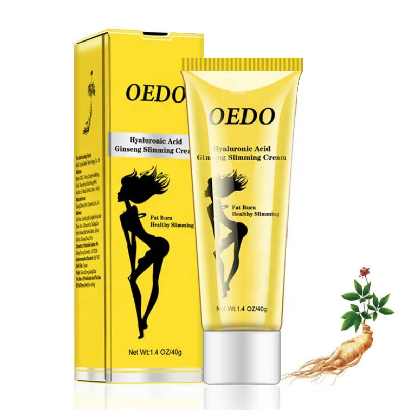 

OEDO Hyaluronic Acid Ginseng Slimming Cream Reduce Cellulite Lose Weight Burning Fat Slimming Cream, As show