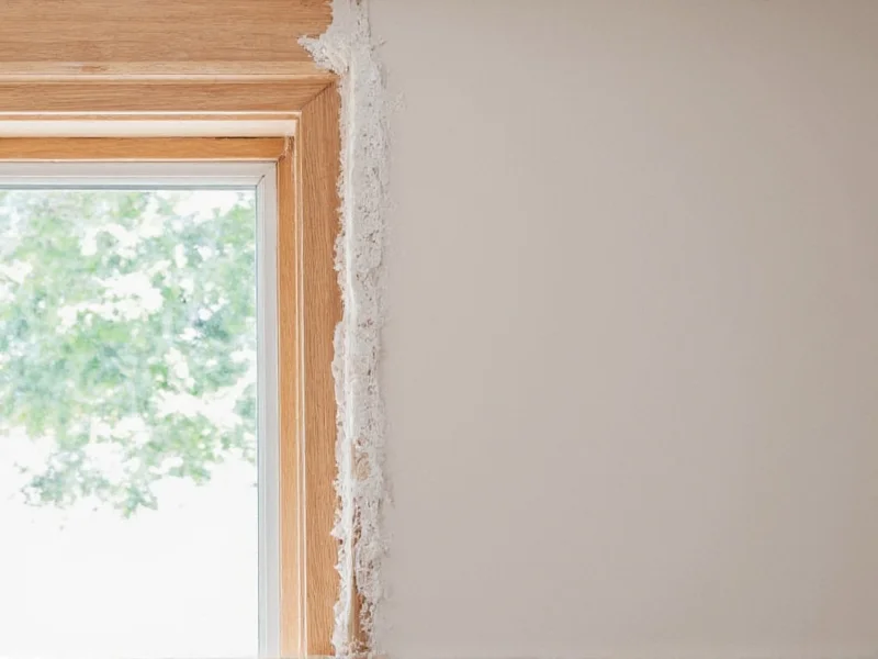 DIY spray foam application on window frame gap