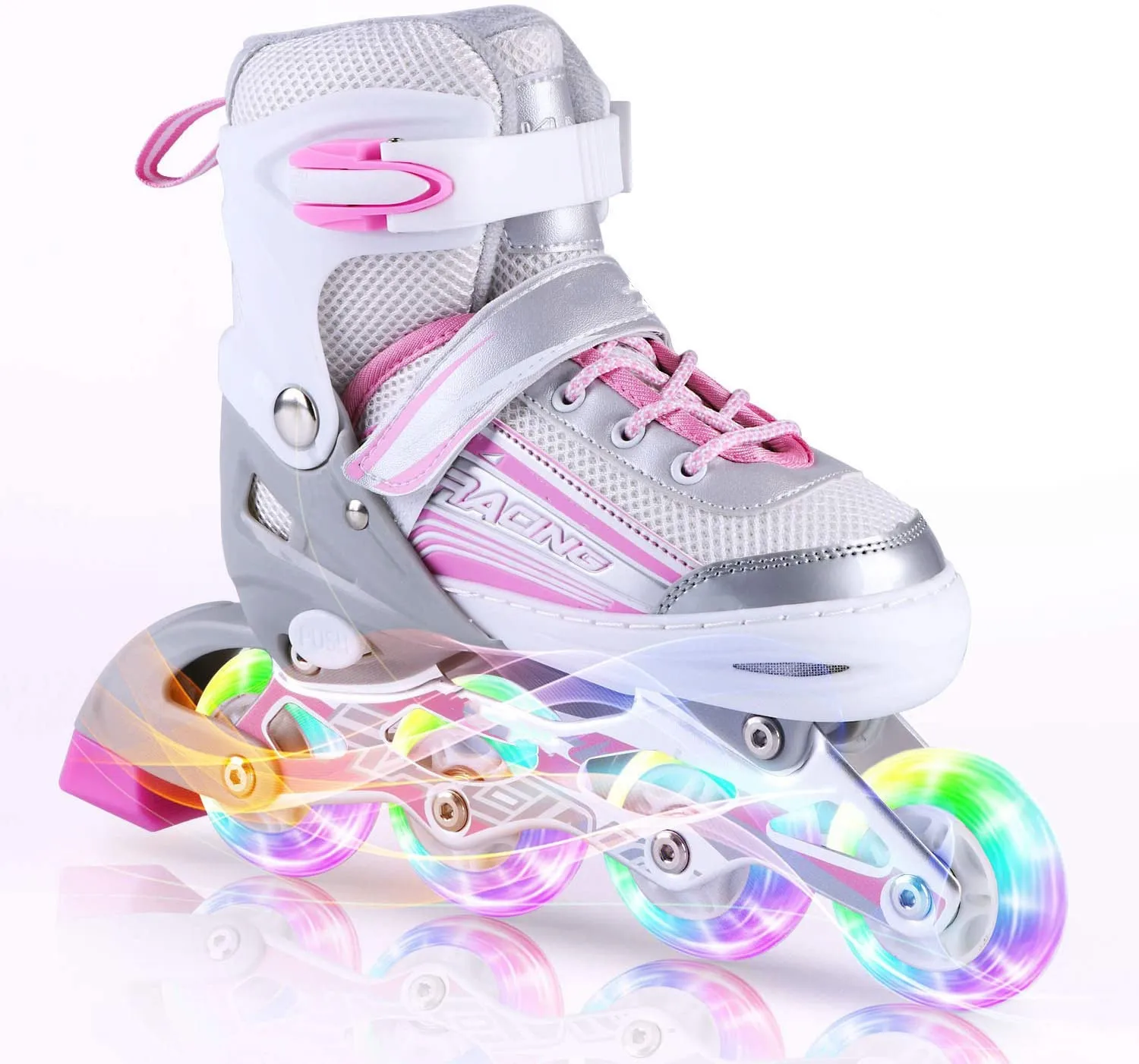 Ролики со. Роликовые коньки Hudora inline Kids. Ролики inline Skates. Коньки роликовые Navigator 29672. Роликовые коньки светящиеся.