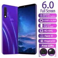 

Cheap phones Note 10 6inch HD screen best smartphone Face Recognition unlock 4+64GB phones mobile android