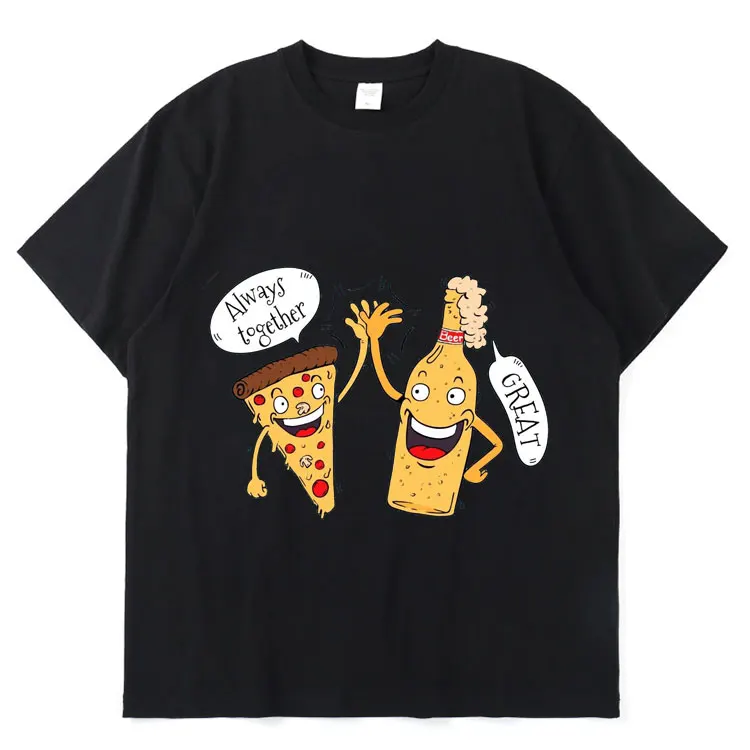 

Best quality pizzas t-shirts for printing fashion style graphic t-shirts for sale