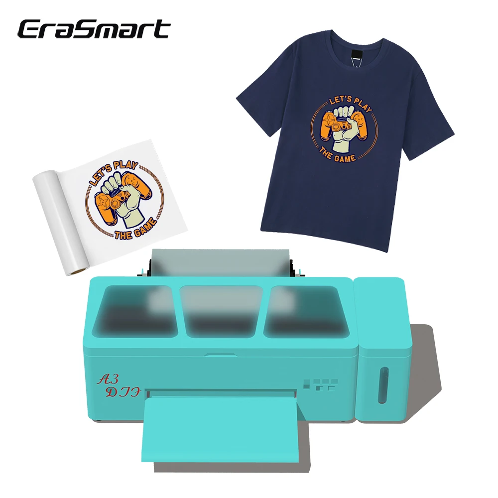 

EraSmart 13 Inch A3 Digital XP600 Tshirt T Shirt Clothes DTF Printer T-shirt Printing Machine For T-shirt Small Businesses Ideas