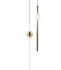 Two lights Orion Tube Light Metal solid polish Gold pendant light Hang Lamp