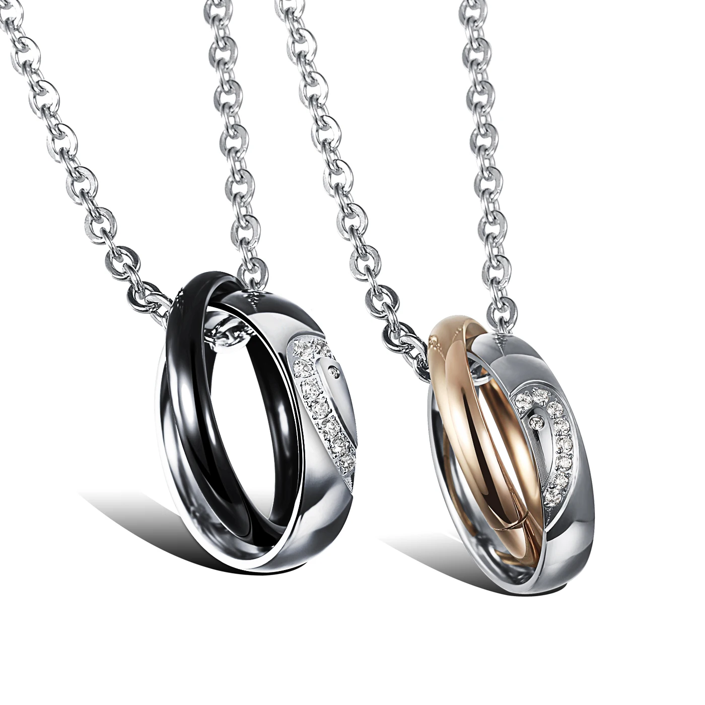 

High Quality Unisex Oem Letters Silver Heartbeat Cubic Zirconia Necklace, Gold,silver, custom color