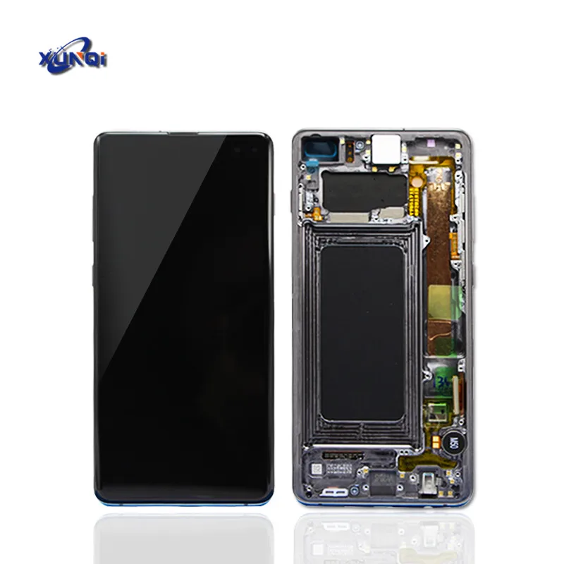 2019 New Original S10+ LCD with Frame for Samsung Galaxy S10 plus Touch Screen Digitizer Cell Phone Parts Mobile phone LCD