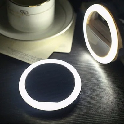 

Small 3 Brightness LED Selfie Fill Ring Light Battery for Laptop All Smart Phone 36LEDs 3W