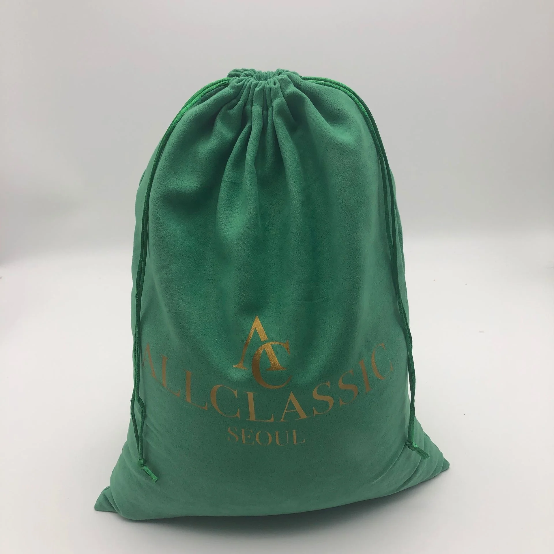 

Drawstring Faux Suede Packaging Bag Soft Suede Shoe Bag, Natural color, off white color, white color, black color , red etc