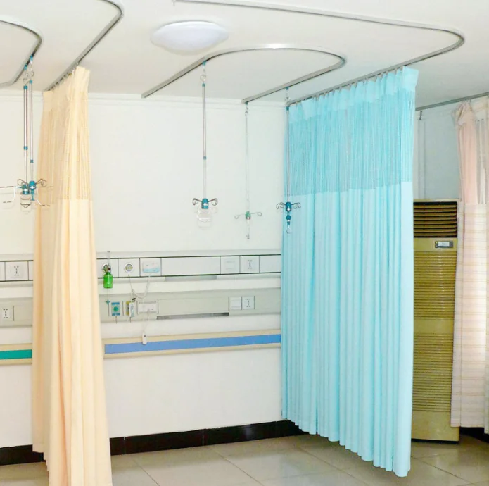 100 Polyester Medical Hospital Bed Partition Fireproof Curtain Buy