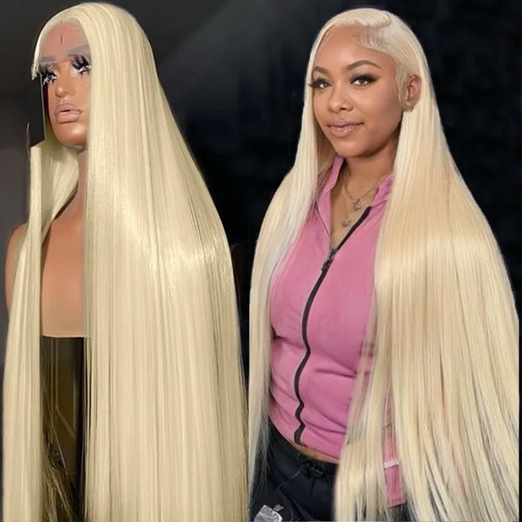 

Free Shipping Blonde Human Hair Lace Front Wigs For Black Women 613 Virgin Hair Wigs Vendors Wholesale Transparent Lace Wig