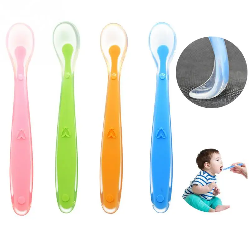 

2020 Hot Seller Food Grade Silicone Infant Feeding Spoon Baby, Can be customized