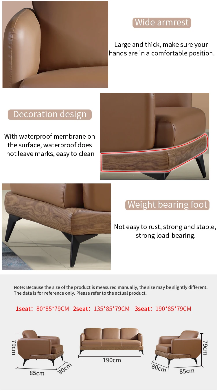 Pengpai Office Furniture Set Foshan Seven Seater Morden Sofa Sofas