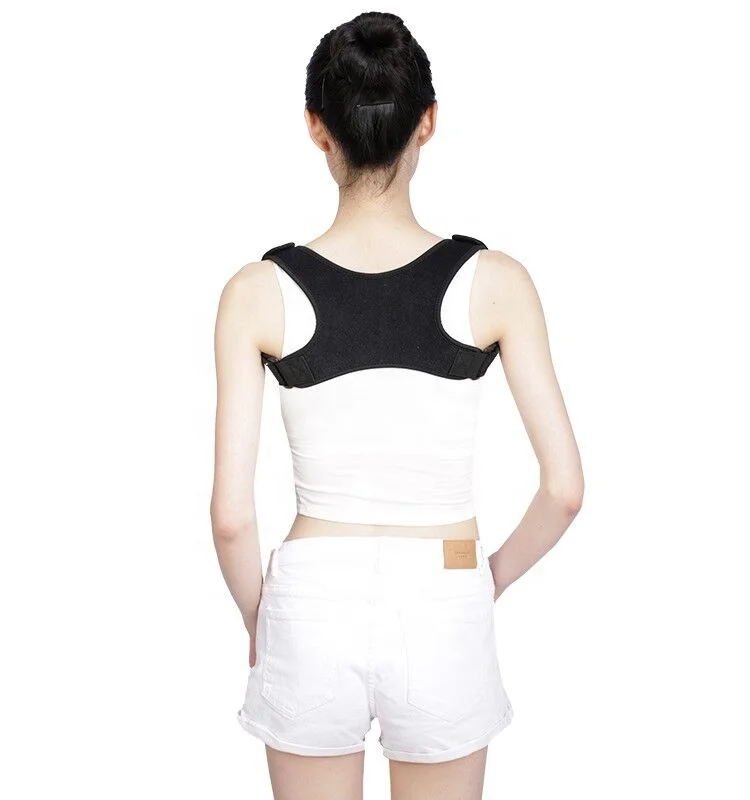 

Adjustable Shoulder Back Posture Corrector for Women Men Kids Clavicle Spine Back Shoulder Lumbar Posture Correction, Black