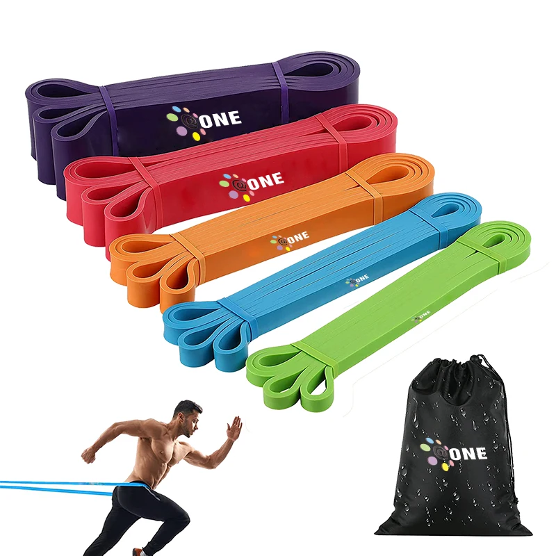 

A One Factory Wholesale Low Moq Pull Up Thick Boxing Gym Elastic Hip Latex Custom Printed Fitness Resistance Bands Set, Customized color