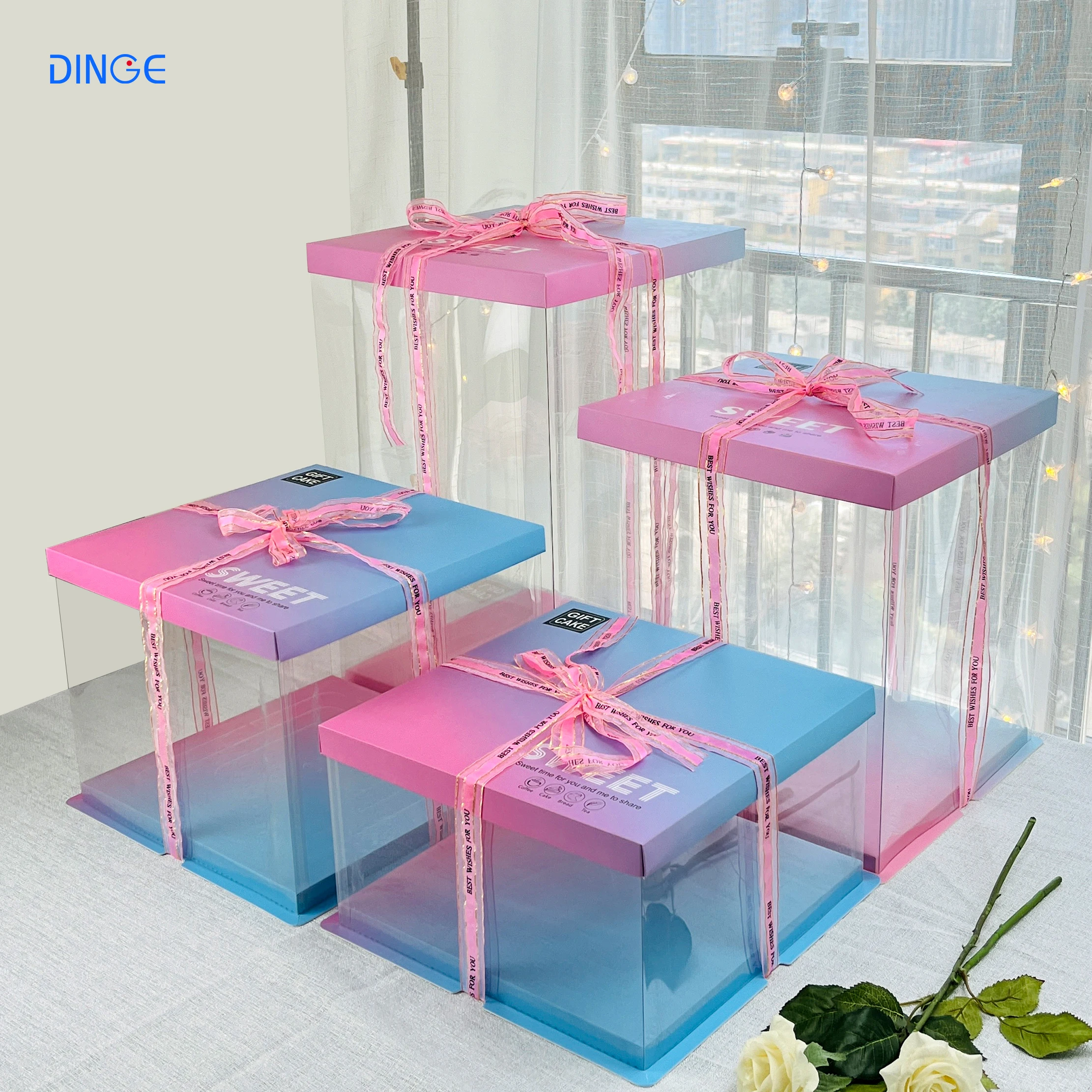 

cake boxes square wedding cardboard cartridge packaging sri box lanka with window