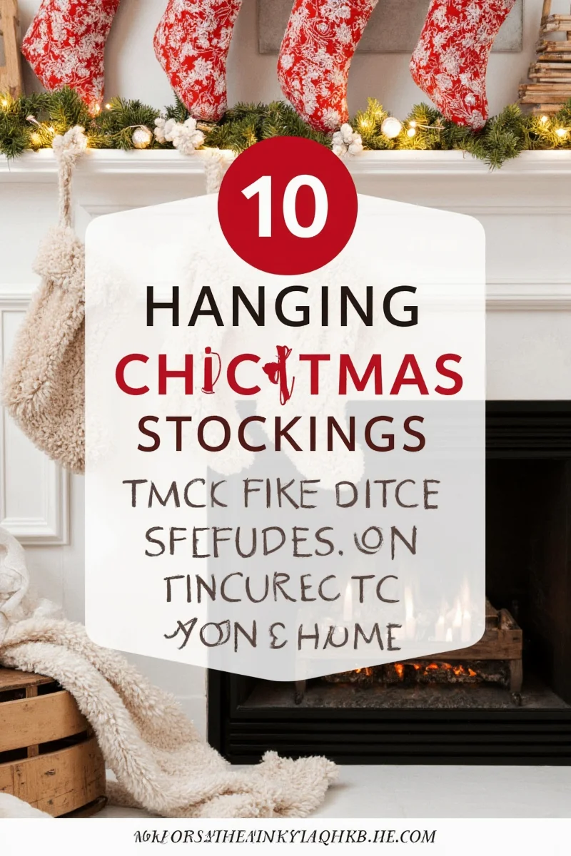 Christmas stockings hanging on wooden pegs